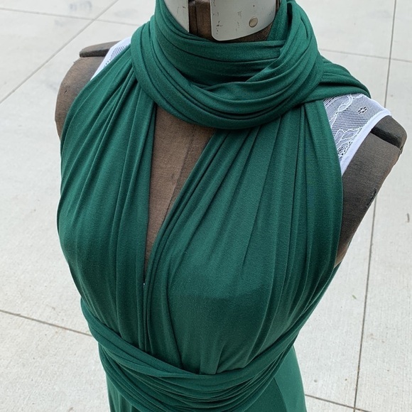 Lulu’s halter maxi formal gown for New Year’s Eve or garden party multiple use. - Picture 6 of 16